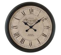 Horloge Murale Design En Verre Noir Cadran Romain D 58 Cm