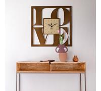 Horloge murale design LOVE Arts and Crafts