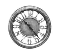 Horloge Murale - Design Moderne en Noir et Argent, diamètre de 33 cm, Mouvement continu pour précision et élégance dans Votre Espace