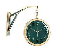 Horloge Murale Design Moderne Horloge Murale Suspendue Double Face Moderne Horloge Ronde 360 degrés Rotation Horloge Murale Décor Horloge Pendule Murale