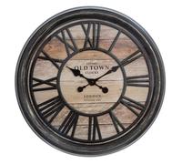 Horloge Murale Design ""Relief"" 50cm Naturel