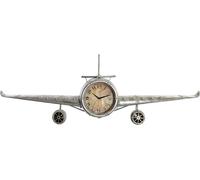 Horloge murale DKD Home Decor avion métal cristal (141 x 20 x 46.5 cm)