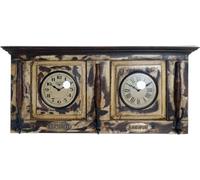 Horloge murale DKD Home Decor London Teak (81 x 15 x 37 cm)