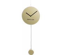 Horloge murale DKD Home Decor Or Fer Plastique Pendule 22 x 5,5 x 60 cm