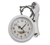 Horloge murale double face pour bureau, salon, intérieur et extérieur