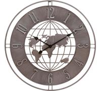 Horloge murale EARTH, O 68 cm, gris
