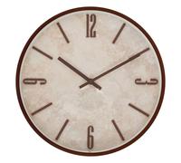 Atmosphera – Horloge murale Nella effet travertin 29 cm Marron
