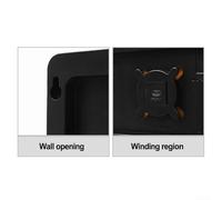 Horloge murale électronique 40,6 cm avec grand écran, lecture de la température, double fonction d'alarme et télécommande (vert)