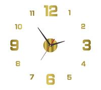 Horloge Murale en Acrylique, Mouvement Silencieux et Précis, Installation DIY, Applicable pour Divers Murs, Horloge Murale en Acrylique 3D avec Chiffres Flottants (40cm d'or)