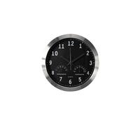 HORLOGE MURALE EN ALUMINIUM AVEC THERMOMETRE & HYGROMETRE - Ø 35.5 cm