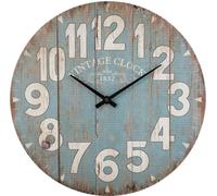 Horloge murale en bois, horloge murale noire, O 38 cm