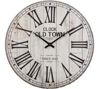 Horloge murale en bois, horloge murale noire, O 38 cm