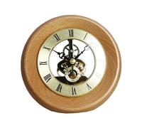 Horloge Murale en Bois Vintage Engrenage Rotatif Interne Visible Et Élégant sans Son De Tic-tac Parfait pour La Décoration Maison Décoration Zone Réception Horloge À Mouvement
