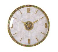 Horloge Murale en Laiton intérieur Horloge Murale Moderne Simple Style Silencieux Non tic-ticling Murale qualité Quartz Batterie opérée Ronde décorative Facile à Lire décoration de décoration Murale
