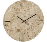 Horloge Murale en Marbre "Eula" 41cm Beige Beige G