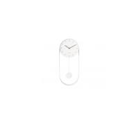 Wall clock Pendulum Charm steel white