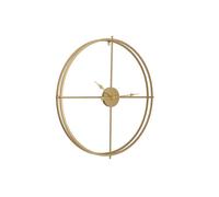 Vente-unique - Horloge Murale en métal - D. 80 cm - Doré - Newport