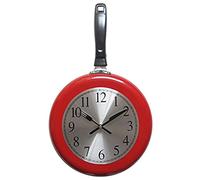 Horloge Murale en métal de 25,4 cm avec Tournevis sur Le thème de la Cuisine (Rouge)