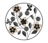 Horloge Murale en Métal "Divaker" 67cm Noir