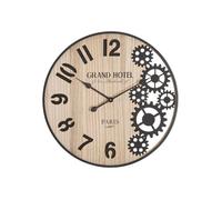 Horloge murale en métal marron Ø 60x4,5 cm
