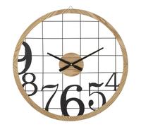 Horloge Murale en Métal "Numbers" 60cm Noir
