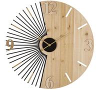 Horloge murale en métal Wordy 60 x 3.5 cm