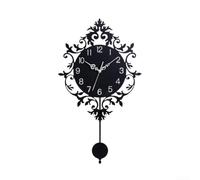 Horloge Murale en pour bois MDF 30cm Style Vintage Horloge Murale(With Pendulum)