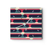 Horloge murale en verre 30x30cm L'Abstraction Patron Modernes Wall Clock