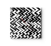 Horloge murale en verre 40x40cm Silencieuse abstraction moderne Wall Clock