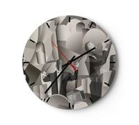 Horloge murale en verre 40x40cm Silencieuse jazz musique musicien Wall Clock