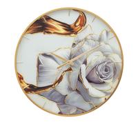 Horloge Murale en Verre "Rose" 60cm Multicolore