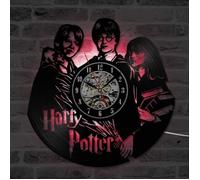 Horloge Murale en Vinyle Disque Vinyle Horloge Murale, LED Pop Décoration for Harry Potter Rose Cadeau Chambre Décoration Mura[1282]