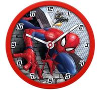 Horloge murale enfant Spiderman - KIDS LICENSING - Spiderman - 25 cm - Décoration murale - Chambre d'enfant - Intérieur