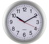 Horloge murale EUROTIME 22222 à quartz 25 cm argent