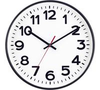 Horloge murale EUROTIME 53820-05 radiopiloté(e) 30 cm noir