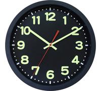 Horloge murale EUROTIME 53861-05 radiopiloté(e) 30 cm x 5 cm noir