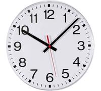 Eurotime Horloge murale 55000 radiopilotée 30 mm blanc