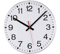 Horloge murale EUROTIME 55000 radiopiloté(e) 300 mm blanc
