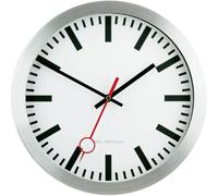 Eurotime Horloge Murale 59002-07 radiopiloté(e) 30 cm Argent
