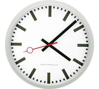 Horloge murale EUROTIME 59530-07 radiopiloté(e) 35 cm argent mécanisme d'horloge silencieux