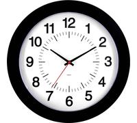 Horloge murale EUROTIME 80514-05 à quartz 30.5 cm noir