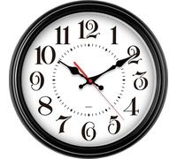 Horloge murale EUROTIME 80882-05 à quartz 31 cm noir