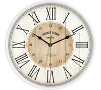 Horloge murale EUROTIME 81748-07 à quartz 30.5 cm blanc