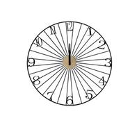 Horloge murale filaire en métal noire (ø50cm) - - ALTOBUY Noir G