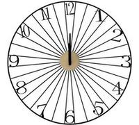 Horloge murale filaire en métal noire (ø50cm) - - ALTOBUY Noir G