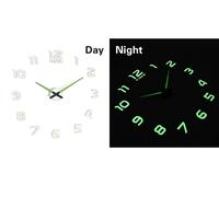 Horloge murale fluorescente 3D 130 cm 12 numéros