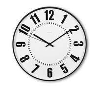 Horloge murale "Formentera", Ø 35 cm, sans tic-tac, noir/blanc