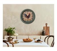 Horloge murale, garde-temps, décoration murale, verte, cadran à chiffres arabes, diamètre 50,4 cm