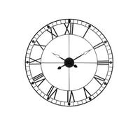 Atmosphera Horloge Vintage - noire en métal D90 cm