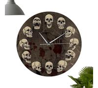 Horloge Murale Gothique - Horloge Murale Gothique Halloween Nouveauté,Décoration Fantastique Moderne à Piles pour Chambre Cuisine Salon Bureau Maison Maison de Campagne